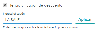 actualizado descuento en vuelos a Estados Unidos y Caribe cuotas sin interés