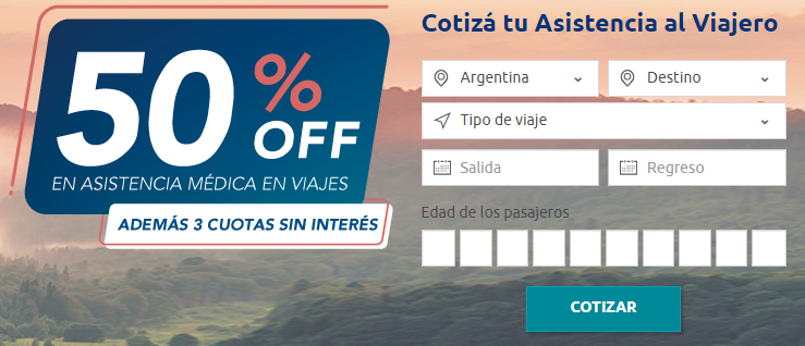 actualizado descuento Asistencia al Viajero cuotas sin interés