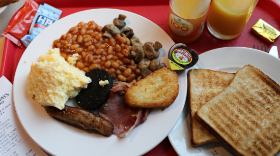 Típico desayuno inglés