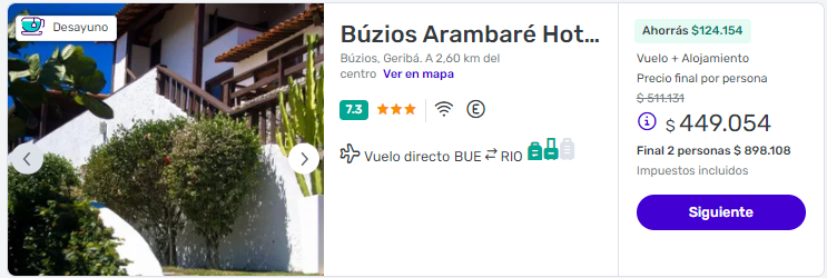 Viaje Completo a Búzios