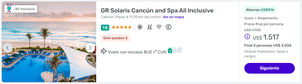 viaje completo a cancun