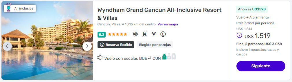 viaje completo a cancun