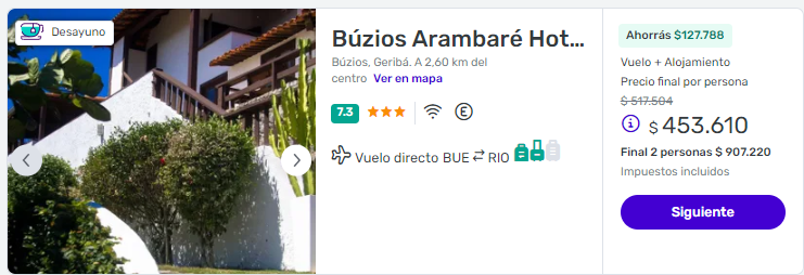 Viaje completo a buzios