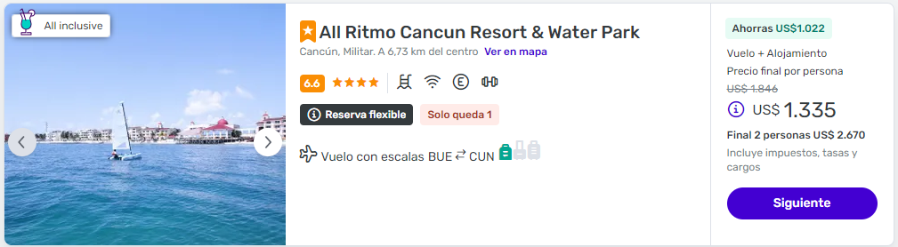 viaje completo a cancun