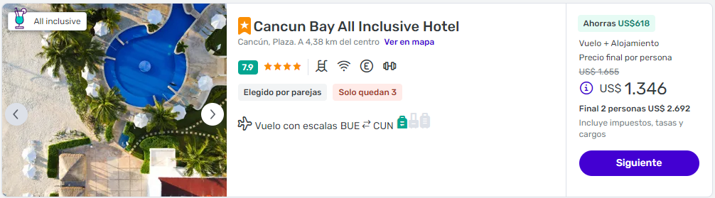 viaje completo a cancun