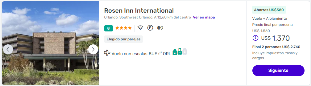 viaje completo a orlando