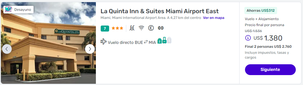 viaje completo a miami