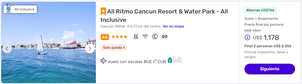 viaje completo a cancun