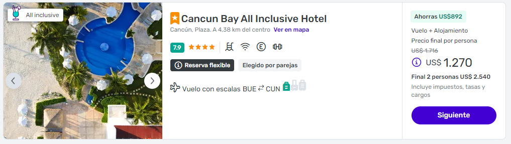 viaje completo a cancun