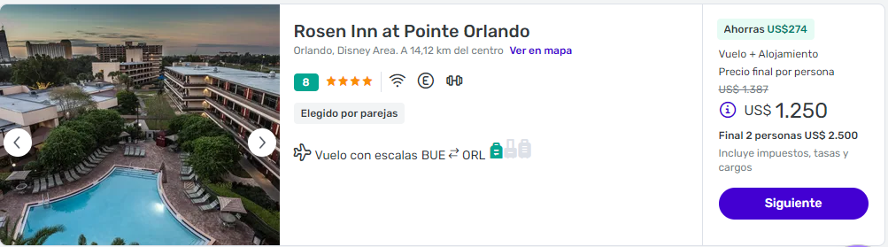 viaje completo a orlando