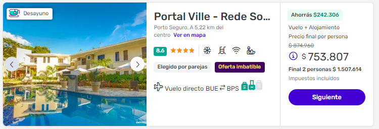 viaje completo a porto seguro