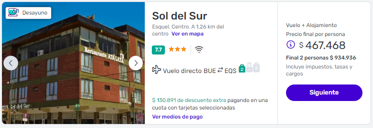 viaje completo a Esquel