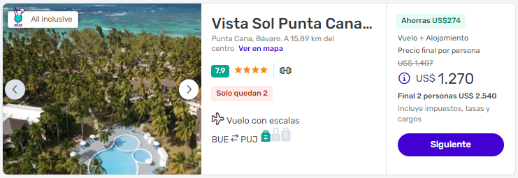 paquete a punta cana