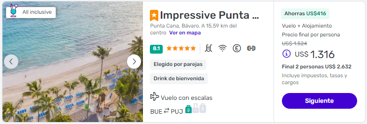 paquete a punta cana