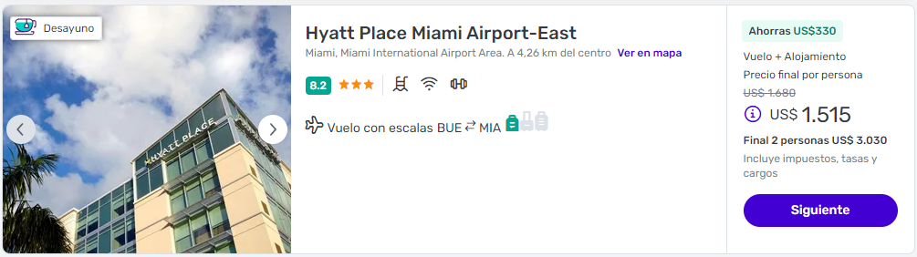 viaje completo a miami