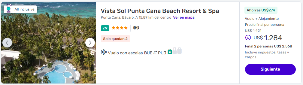 paquete a punta cana