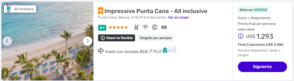 viaje completo a punta cana