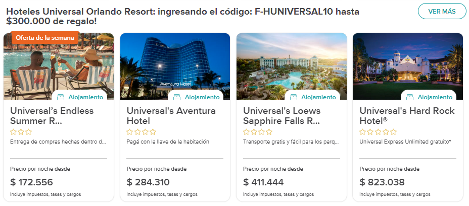 hoteles en universal orlando