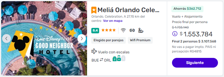 Viaje completo a Orlando