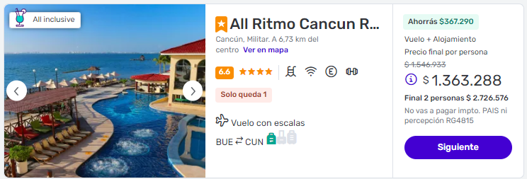 viaje completo a Cancun