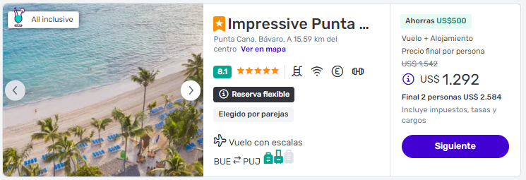 paquete a punta cana