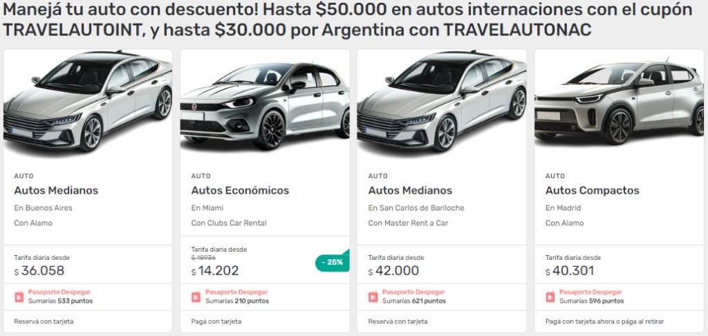 cupon de descuento para alquilar autos