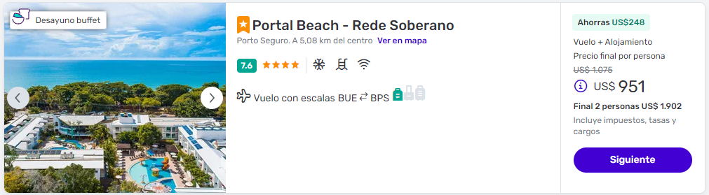 viaje completo a porto seguro