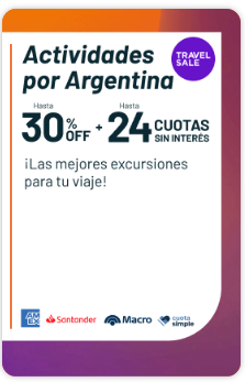 cupon de descuento para excursiones en argentina