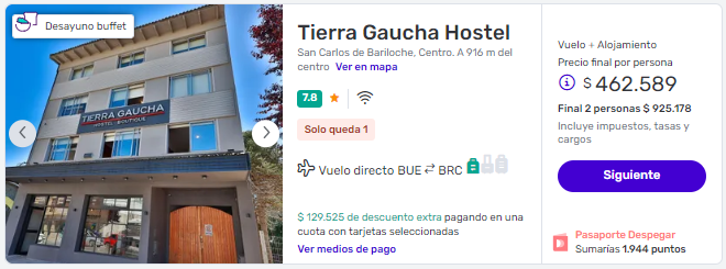 paquete turistico a bariloche