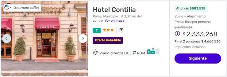 viaje completo a roma