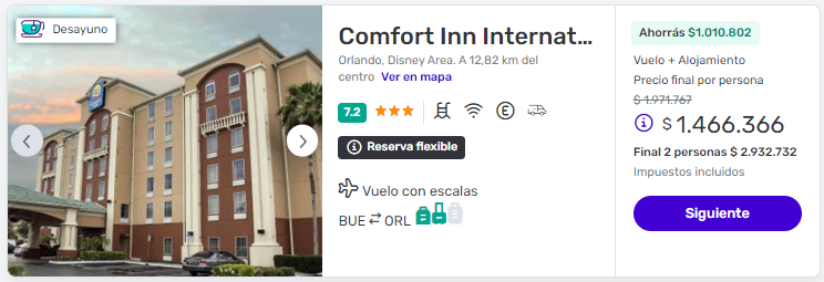 viaje completo a orlando