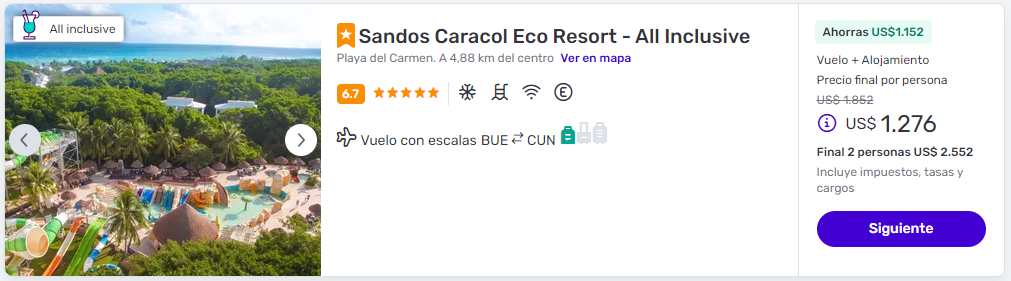 viaje completo a cancun