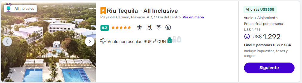 viaje completo a cancun