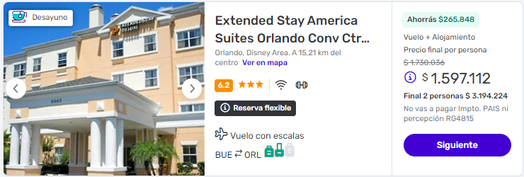 Viaje completo a Orlando