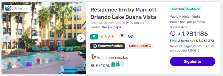 Viaje completo a Orlando