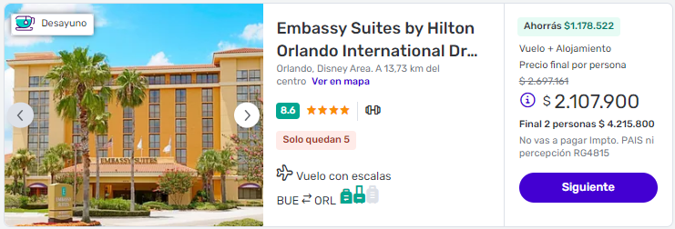 Viaje completo a Orlando