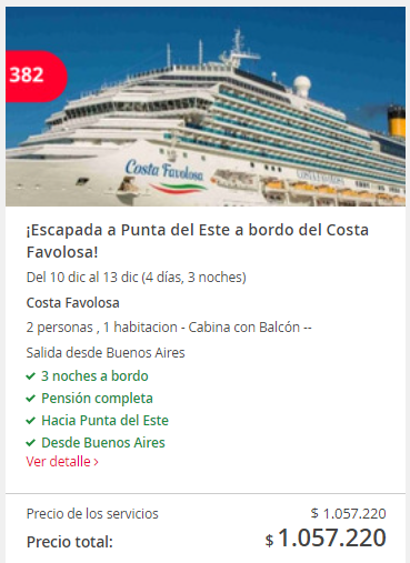 crucero a punta del este