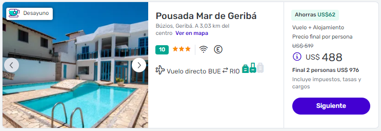 ¡Búzios en Verano! ð Paquetes de una semana a partir de U$D 488 desde Buenos Aires 