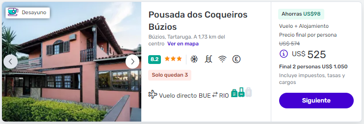 ¡Búzios en Verano! ð Paquetes de una semana a partir de U$D 488 desde Buenos Aires 