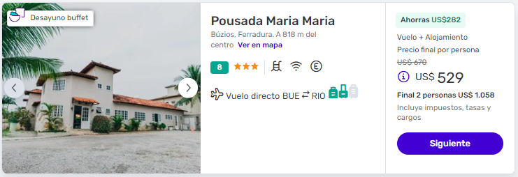 ¡Búzios en Verano! ð Paquetes de una semana a partir de U$D 488 desde Buenos Aires 