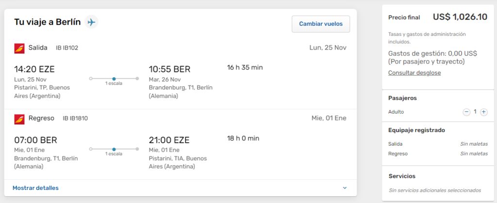 ¡Buena Tarifa! Berlín a partir de U$D 1.026 desde Buenos Aires