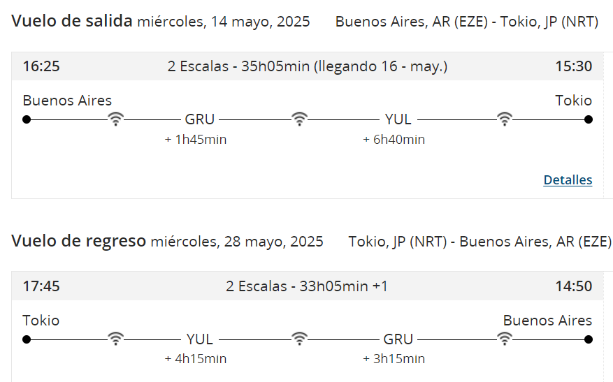 ejemplo vuelo barato a tokio desde buenos aires