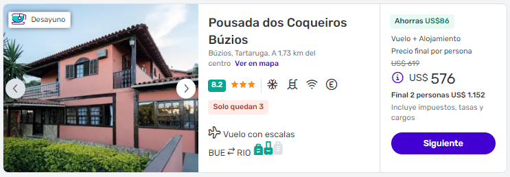 Búzios en verano Paquetes desde Buenos Aires