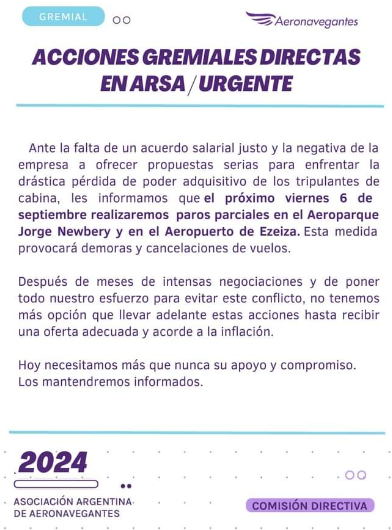 Nuevas interrupciones en vuelos en Aeroparque y Ezeiza ¿Qué esperar para hoy?