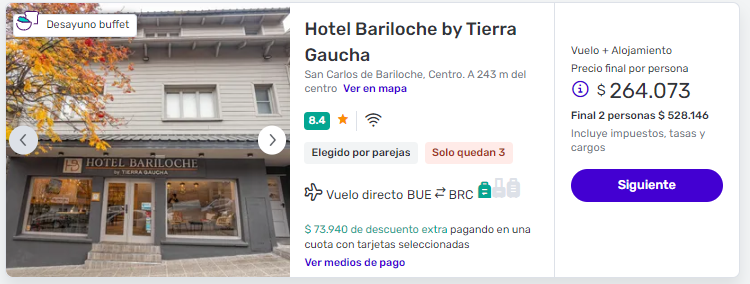 Paquetes a Bariloche