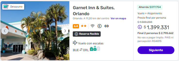 Viaje completo a Orlando