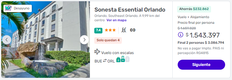 viaje completo a orlando