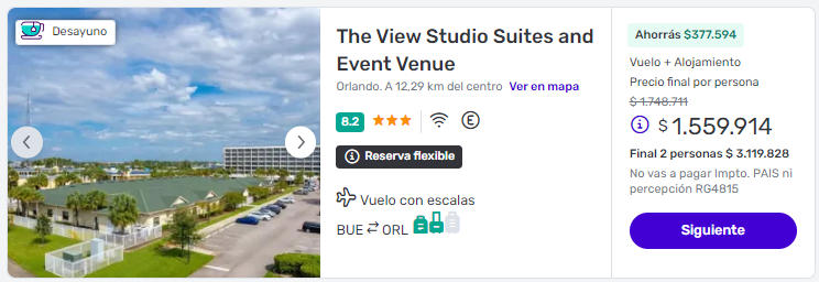 viaje completo a orlando