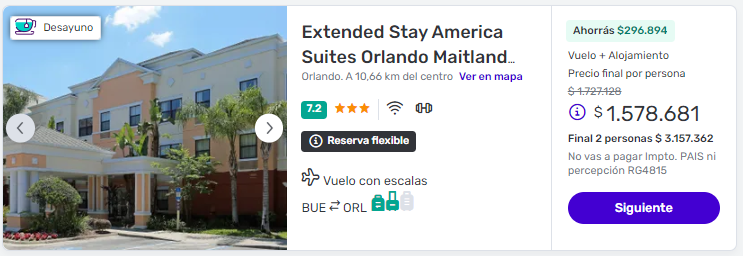 viaje completo a orlando