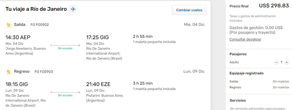 Vuelos directos a Brasil en verano Opciones desde Buenos Aires